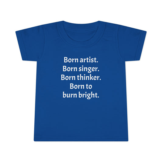 Toddler "Born Artist" T-shirt